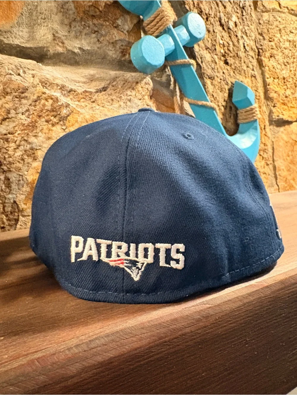 NFL New England Patriots Navy and Red Fitted Hat